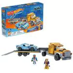Mega Construx - Set da Costruzione Hot Wheels Camion Trasportatore con Veicolo e 2 Micro Personaggi
