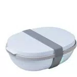 Mepal Porta pranzo Ellipse duo Nordic black ideale da viaggio per le insalate contenitore per alimenti