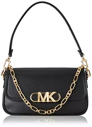 Michael Kors MD Conv POUCHETTE Shldr, Borsa Donna, Black