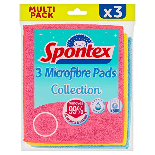 Microfibra Multiuso Con Esponja X3