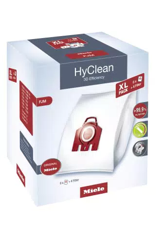 Miele 10455090 FJM HyClean 3D Efficiency, Sacchetti Resistenti per Aspirapolvere