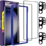 Milomdoi 2+3Pezzi 9H Pellicola Vetro Temperato per Samsung Galaxy S23 Ultra