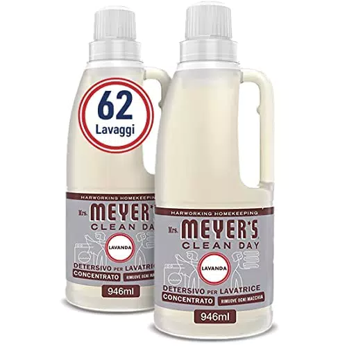 MRS MEYER' S CLEAN DAY Detersivo Lavatrice Concentrato 2 x 31 lavaggi