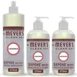 MRS MEYER'S CLEAN DAY 1 Detersivo Piatti + 2 Sapone Liquido Mani, lavanda