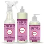 MRS MEYER'S CLEAN DAY 1 Sapone Liquido Mani + 1 Detersivo Piatti + 1 Spray Igienizzante Multisuperficie, peonia