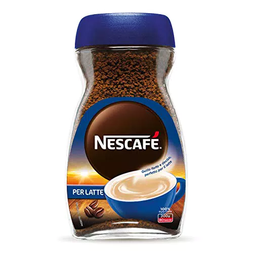 NESCAFÉ PER LATTE Caffè Solubile, 1 Barattolo da 200g