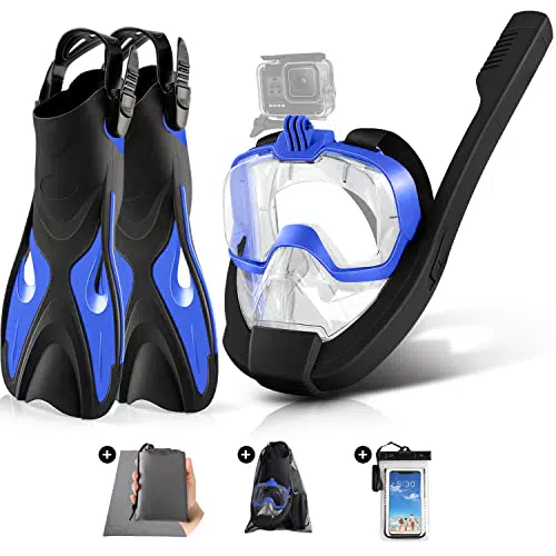 Odoland Set da Snorkeling con Maschera da Sub Integrale