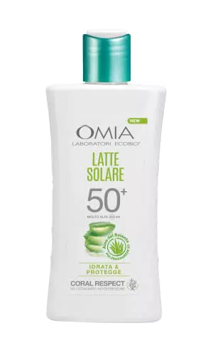 Omia, Latte Solare Protettivo SPF50+ Viso e Corpo con Aloe Vera del Salento