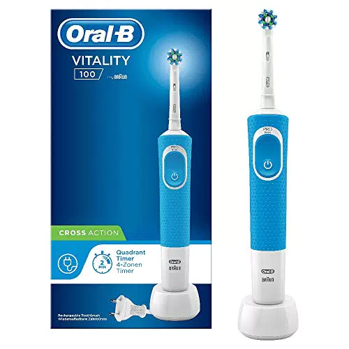 Oral-B Cross Action Vitality 100 Spazzolino Elettrico Base Ricaricabile