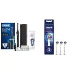 Oral-B Spazzolino Elettrico Ricaricabile Smart 4 4500 CrossAction + dentifricio + testine di ricambio