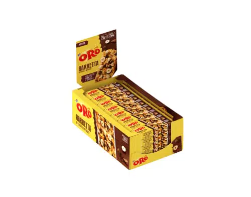 Oro Vitasnella, Barretta ai Cereali Integrali con Cioccolato Fondente e Nocciole