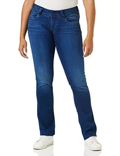 Pepe Jeans New Gen,Jeans  Donna, Blu, 25W/34L