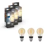 Philips Hue White Ambiance Lampadina Smart, Attacco E27, Dimmerabile, 3 Pezzi