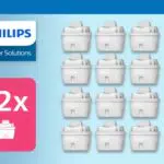 Phillips AWP213 Filtro dell'acqua Micro X-Clean, 12 unità