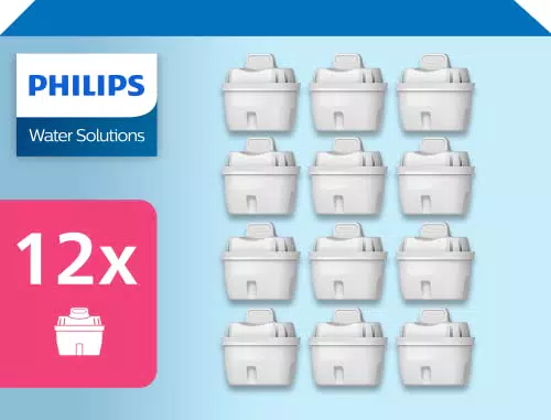 Phillips AWP213 Filtro dell'acqua Micro X-Clean, 12 unità