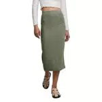 PIECES Midi-Gonna, Verde, S