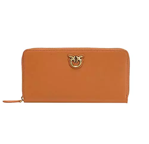 Pinko Ryder Zip Around Vitello Seta, Accessori da Viaggio-Portafogli Donna