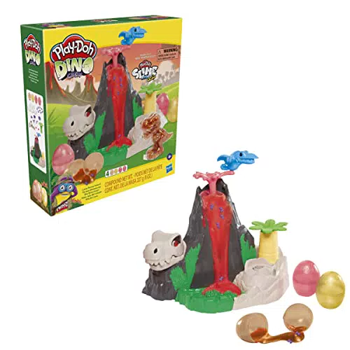 Play-Doh Slime Dino L'isola dei Dinosauri Playset con HydroGlitz