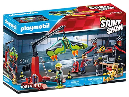 Playmobil Air Stunt Show 70834 Officina Riparazioni con Gru