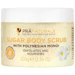 PraNaturals Scrub Corpo allo Zucchero con Monoi Polinesiano