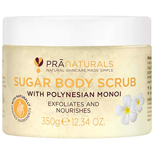 PraNaturals Scrub Corpo allo Zucchero con Monoi Polinesiano