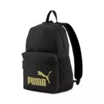 PUMHB|#Puma Phase Backpack, Zaino Unisex Adulto, Puma Black-Golden Logo