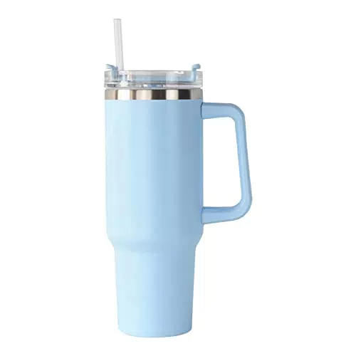 PW TOOLS Bottiglia d'acqua isolata Simply Modern con manico e cannuccia