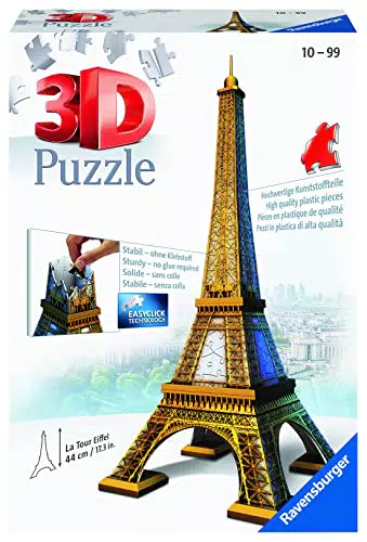 Ravensburger 12556 - Puzzle per bambini Ravensburger 12556, motivo: Torre Eiffel 3D