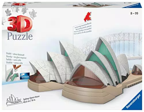 Ravensburger - 3D Puzzle Sydney Opera House, 216 Pezzi
