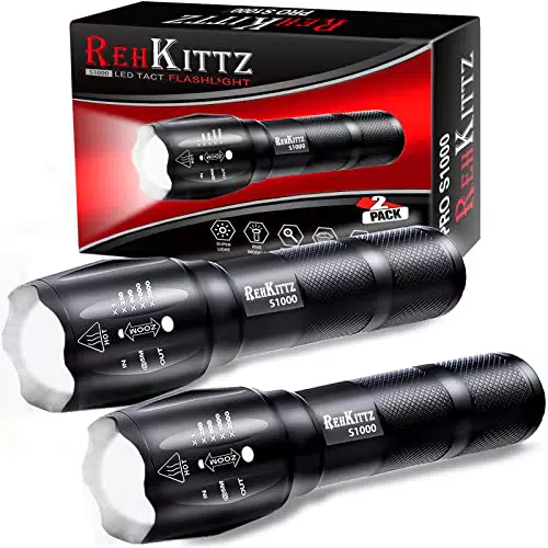 REHKITTZ Torcia Super Luminosa Portatile LED Torcia