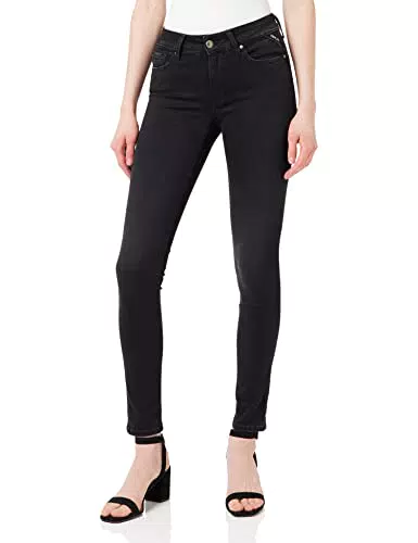 Replay New Luz Hyper Cloud Jeans, Donna, Nero