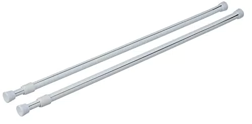 Riel Chyc bastoni per tende estensibili, bianco (2 pezzi)