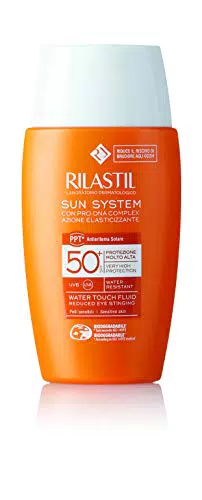 Rilastil Sun System Water Touch Fluido Comfort, Fluido Solare Idratante Viso