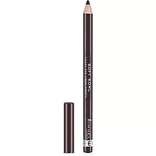 Rimmel London Eyeliner Soft Kohl Kajal - Matita Occhi Morbida a Lunga Tenuta - Sable Brown - 1.2 g