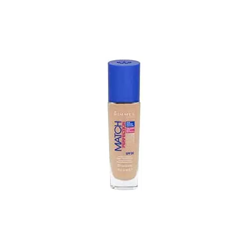 Rimmel London Match Perfection Foundation - Fondotinta Liquido Pelle Perfetta e Levigata No Effetto Maschera a Lunga Tenuta con SPF 20 - Classic Beige - 30 ml