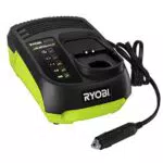 Ryobi RC18118 C 18 V One + caricabatteria da auto doppio  Hyper Green