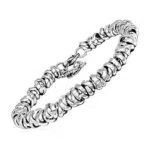 SAGA GIOIELLI BRACCIALE DONNA INTRECCIATO NODINI ACCIAIO