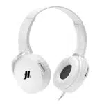 Music Hero Cuffie a Filo con Padiglioni Morbidi Rotanti, bianco