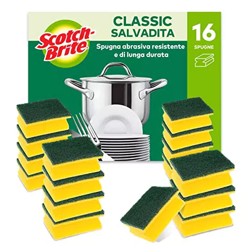 Scotch-Brite Spugna abrasiva Salvadita Classic, 16 pezzi