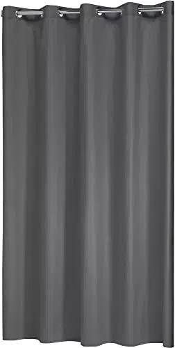 SEALSKIN Coloris Tenda da Doccia in Poliestere, Grigio, 180 x 200 cm