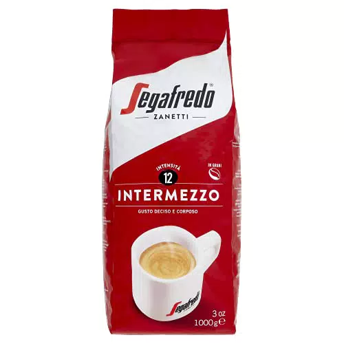 Segafredo Zanetti Caffè in Grani Intermezzo - Adatto per la Moka - Linea Le Classiche