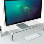 semper plastic Supporto per monitor in vetro acrilico trasparente