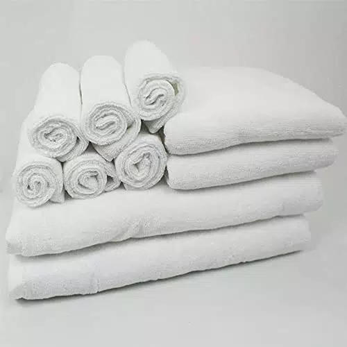 SET 10 ASCIUGAMANI PER SPA ESTETICA E MASSAGGI VARIE MISURE IN COTONE LAVABILE