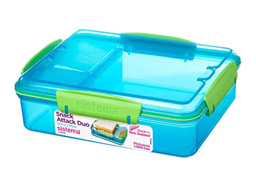Sistema Snack Attack Duo  Contenitore portapranzo,  975 ml