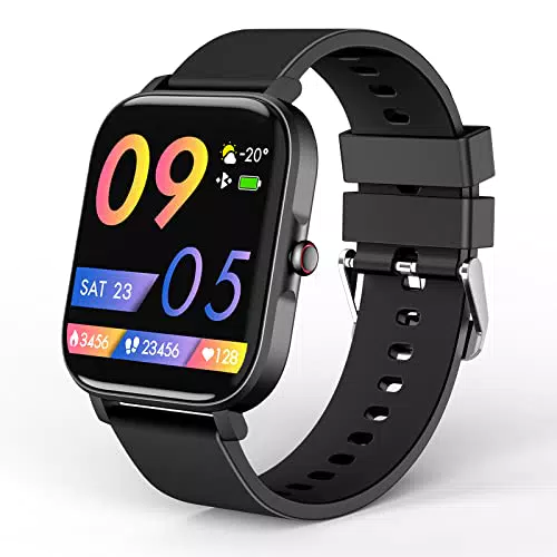 Smartwatch, Orologio Smartwatch Uomo Donna, 1.69'' Orologio Fitness Tracker con Contapassi/Sonno Cardiofrequenzimetro/Cronometro, Impermeabil IP68, Notifiche Messaggi, Smart Watch per Android iOS