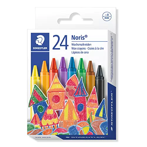 Staedtler 220 NC24 Pastello a Cera, 8 mm, 24 Pezzi