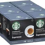 Starbucks Espresso Roast di Nescafe Dolce Gusto Caffè Espresso Dalla Tostatura Forte 6 Confezioni da 12 Capsule