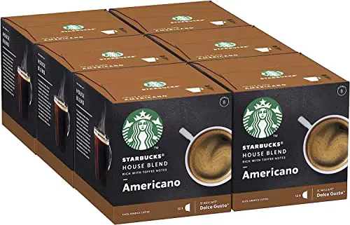 Starbucks House Blend Americano di Nescafe Dolce Gusto, 72 Capsule