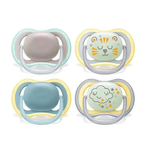 Succhietto Ultra Air Philips Avent - Confezione da 4 ciucci per bambini leggeri