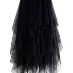 Sunfanrtnn Gonna longuette in tulle da donna, Taglia unica